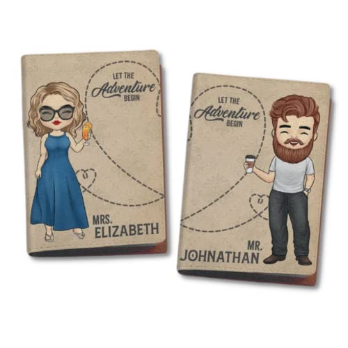 Pawfect House Let The Adventure Begin - Set of 2 Personalized Passport Holder