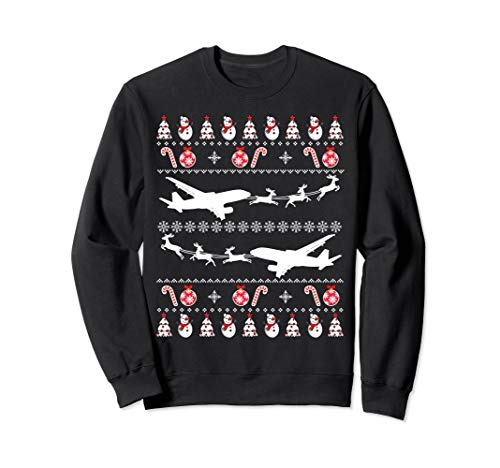 Airplanes Christmas Sweatshirt Xmas Costume