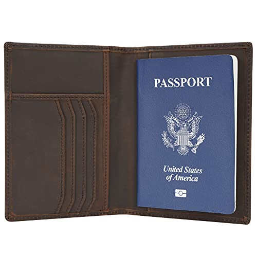 Slim RFID Blocking Leather Passport Holder