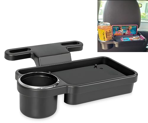 Multifunctional Backseat Car Organizer with Phone Holder, Cup Holder & Tray