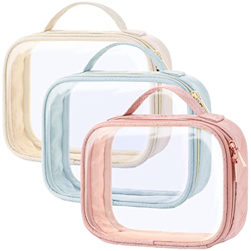 PACKISM TSA Approved Toiletry Bag - Clear Makeup Bags with Handle