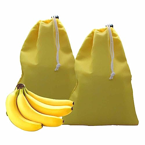 Gadgetime USA Banana Bag: Reusable Produce Bag for Fresh Storage - 2 Pack