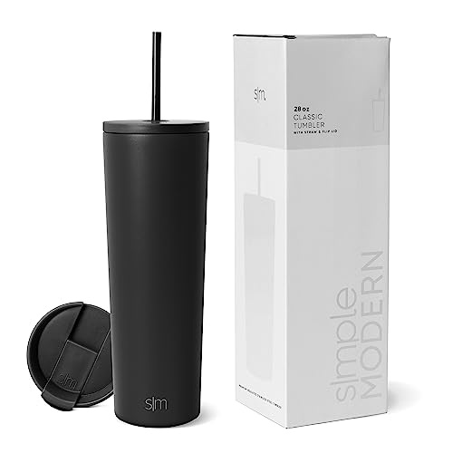 Simple Modern Insulated Tumbler with Lid and Straw