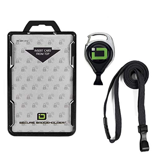 Secure Badge Holder Duolite - RFID Blocking 2 Card ID Badge Holder