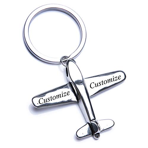 Personalized Airplane Keychain Personalized Airplane Keychain