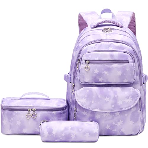 Robhomily Girls Backpack with Lunch Box