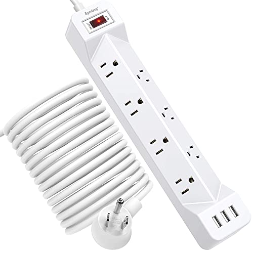 16.5 Ft Power Strip Surge Protector with USB