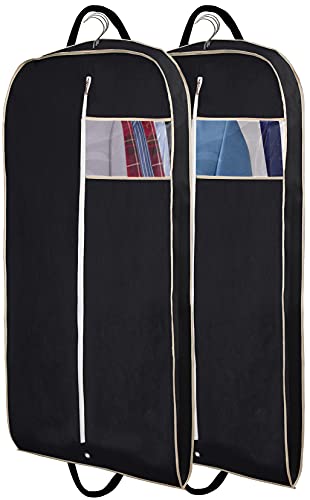 MISSLO 43" Gusseted Suit Bags - Travel Hanging Garment Bags for Clothes