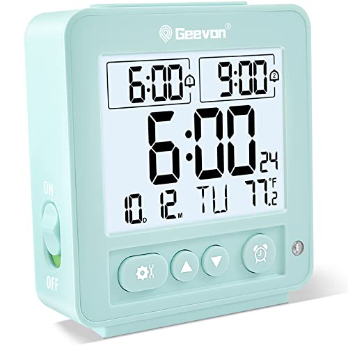 Geevon Smart Night Light Travel Alarm Clock