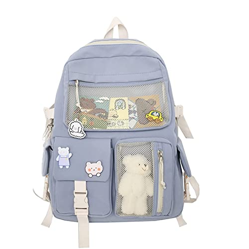Eagerrich Kawaii Backpack with Cute Accessories - Functional and Stylish