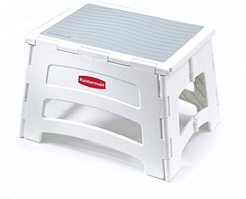 Rubbermaid Folding 1-Step Plastic Stool