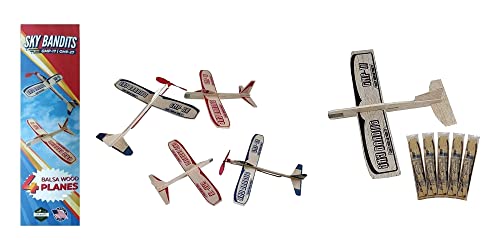 Balsa Wood Airplane Gliders Set