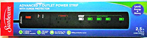 Sunbeam Power Strip with Surge Protector