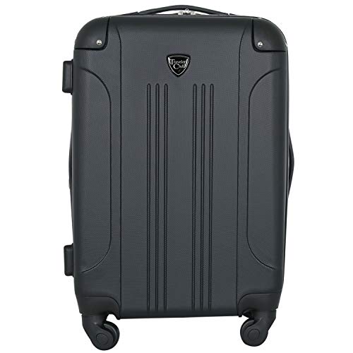 Chicago Hardside Spinner Luggage, Black, Carry-On