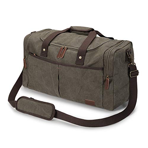 S-ZONE Canvas Duffel Bag for Men