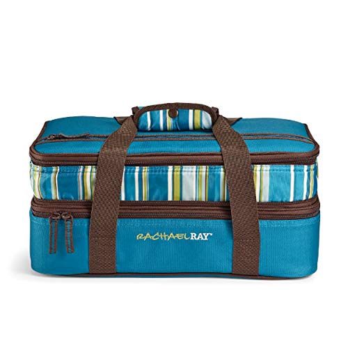 Rachael Ray Expandable Insulated Casserole Carrier with Dish Storage