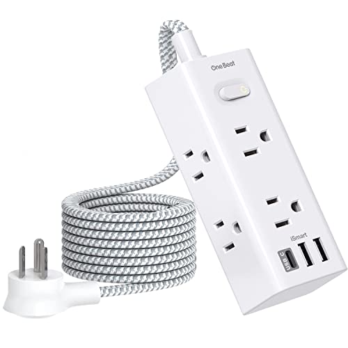 6 Outlet Power Strip with USB Ports and Surge Protection