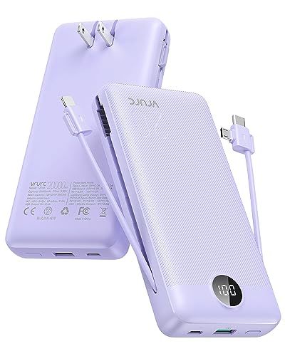 VRURC Portable Charger 20000mAh - Fast Charging Power Bank USB C