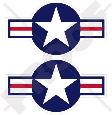US Armed Forces Aircraft Roundels Vinyl Stickers