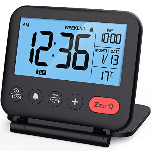 NOKLEAD Digital Travel Alarm Clock