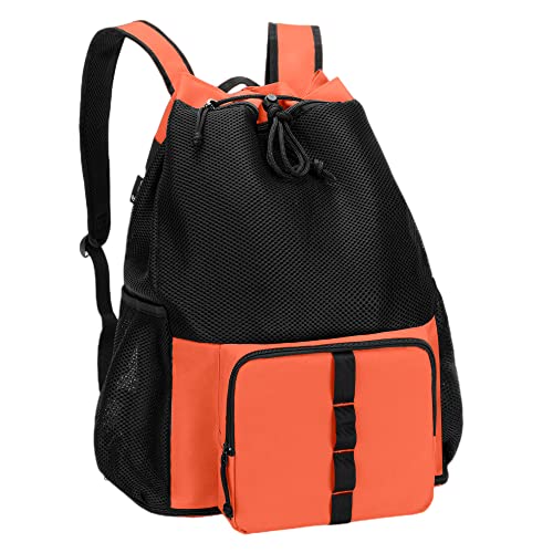Mesh Beach Bag Backpack - Orange