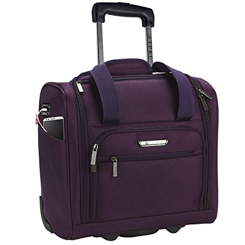 15-Inch Smart Under Seat Carry-On Luggage - Purple