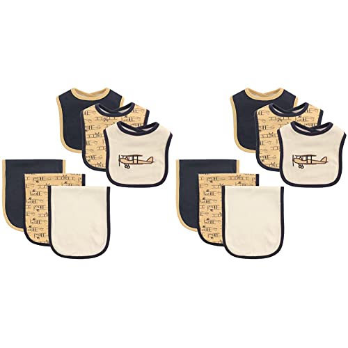 Cotton Bib and Burp Cloth Set