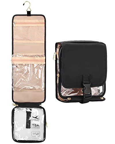 Compact Hanging Toiletry Bag with TSA Approved Bag