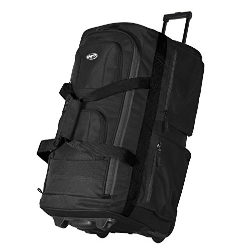 Olympia 29" Rolling Duffel Bag (Black/Gray)