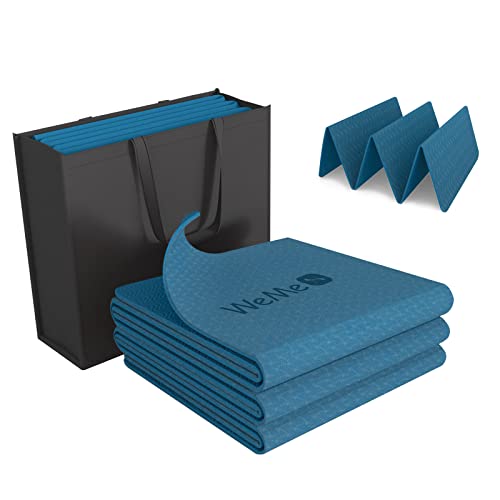 WeMe Yoga Mat - Folding Yoga Travel Mat with TPE Material