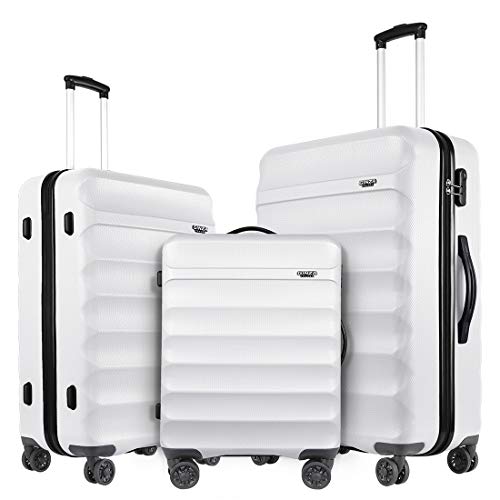 GinzaTravel 3-Piece Luggage Set: Durable, Secure, and Flexible