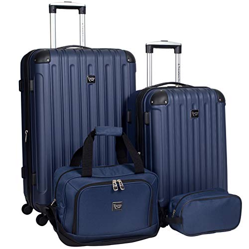 Travelers Club Navy Blue Luggage Travel Set
