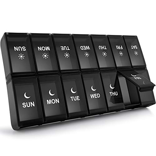 41TpWXyJoTL. SL500  - 14 Best Extra Large Pill Organizer 2 Times A Day for 2024