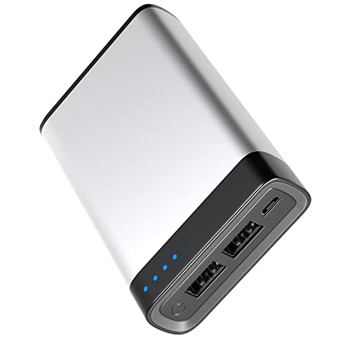 Talk Works Portable Charger Power Bank - Silver