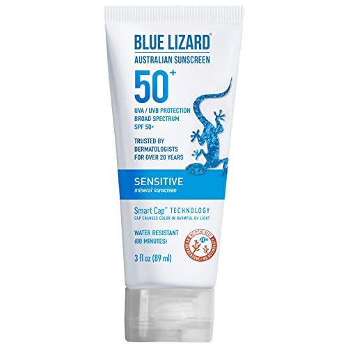 Blue Lizard Sensitive Mineral Sunscreen SPF 50+ - Reef-friendly and Effective Protection