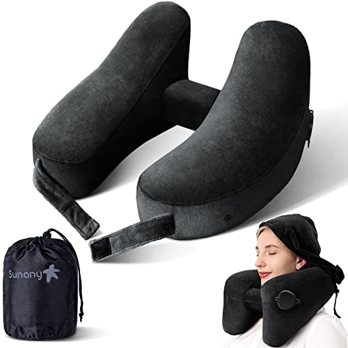 Travel Neck Pillow with Hood and Accessories