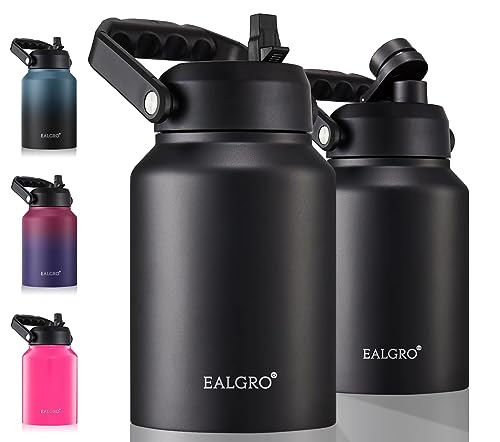 EALGRO Half Gallon Insulated Water Bottle Jug