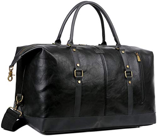 Leather Travel Duffel Tote Bag