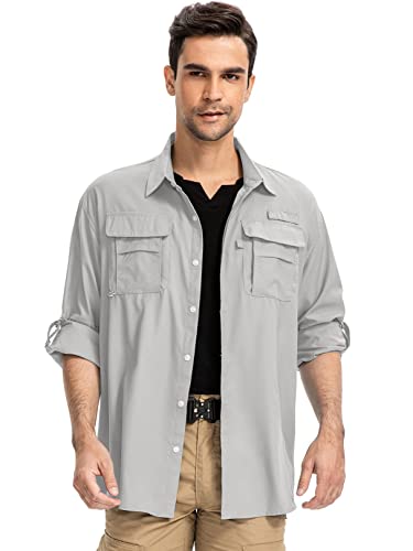 UV UPF 50 Sun Protection Hiking Fishing Safari Shirt