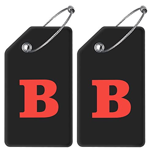 Initial Luggage Tag - Bright, Durable, and Privacy-Protected