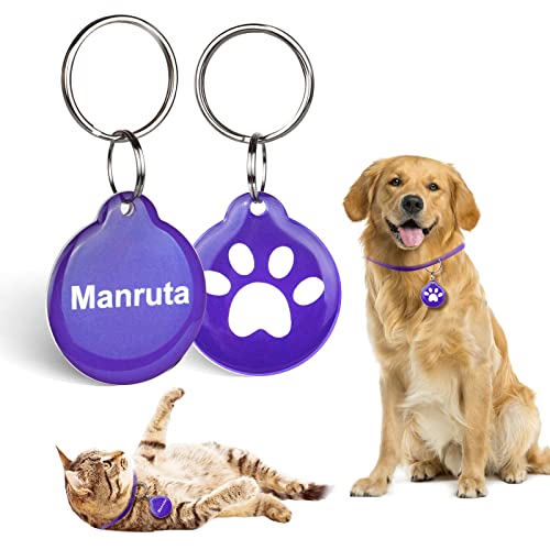 Manruta RFID Collar Tag 2 Pack for Smart Pet Access