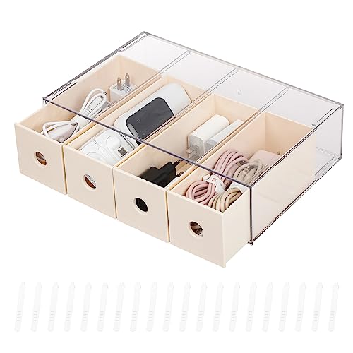 Yesesion Plastic Cord Organizer - Large Storage Box