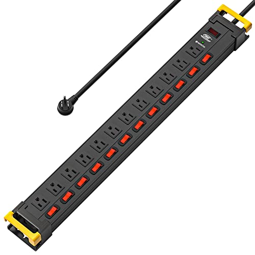 CRST 12 Outlet Power Strip Surge Protector