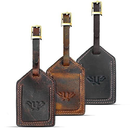 Luxeoria Leather Luggage Tags