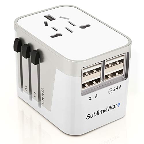 4 USB Ports Wall Charger - Power Plug Adapter