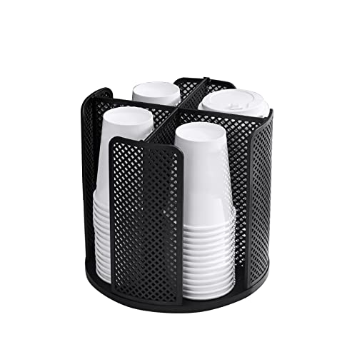 Rotatable Coffee Cup Dispenser with 4 Compartments
