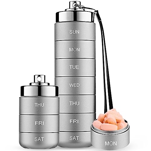 Metal Pill Organizer Weekly