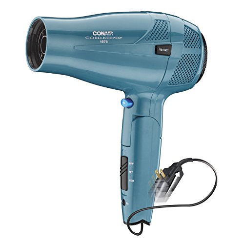 Conair Travel Hair Dryer with Folding Handle and Retractable Cord