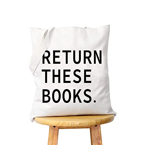 Funny Library Tote Bag Return These Library Return Bag Book Clubs Book Storage Bag