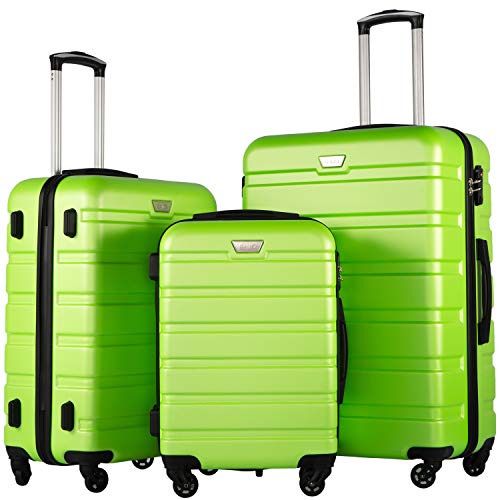 Coolife Luggage 3 Piece Set Suitcase Spinner